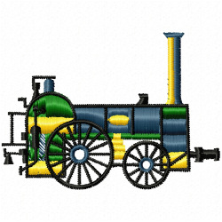 Trains Embroidery Design 10 Trains Embroidery Design 10